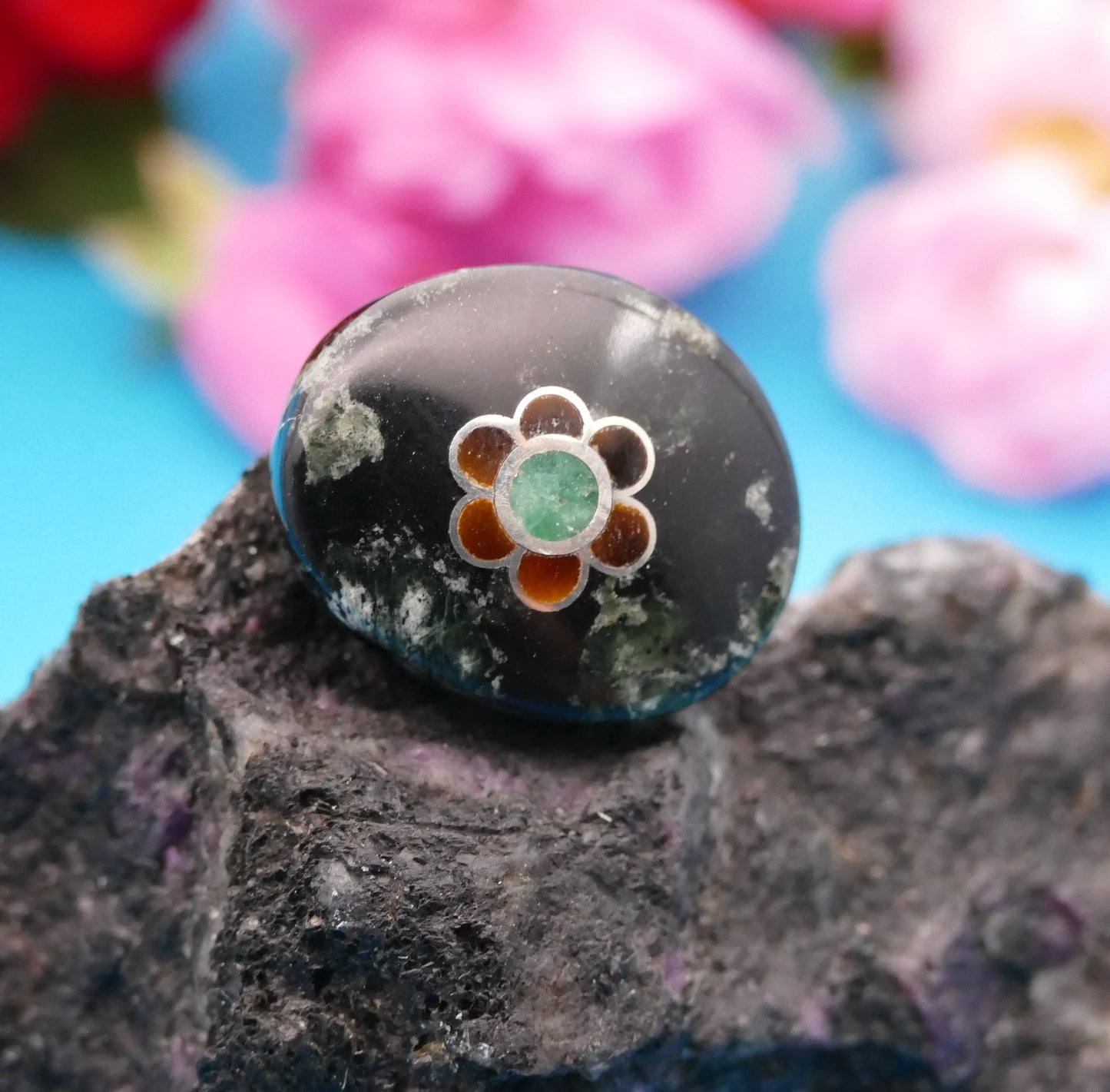 Natursteinanhänger, personalisierter Schmuck
