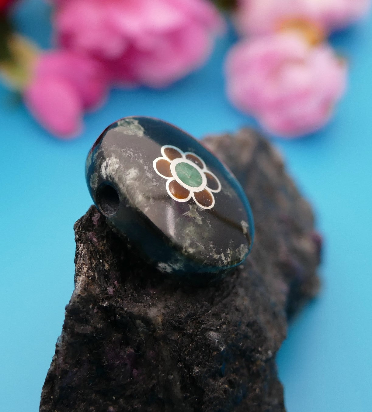 Natursteinanhänger, personalisierter Schmuck
