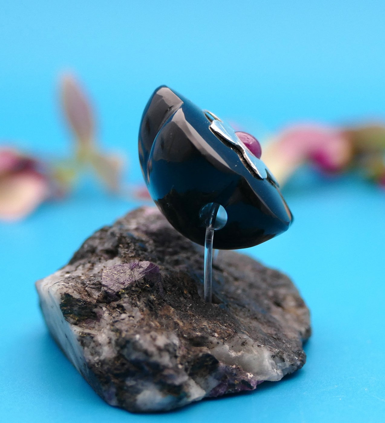 Natursteinanhänger, personalisierter Schmuck